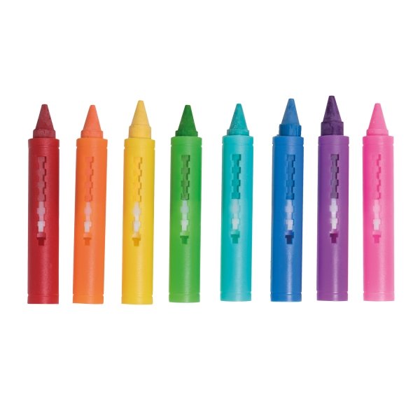 DAM Toys Silky Crayons - 12 Colors, 6 Assorted Styles