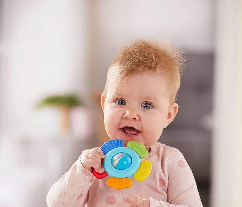 Blossom Plastic Baby Clutch Rattle & Teething Toy | | Safari Ltd®