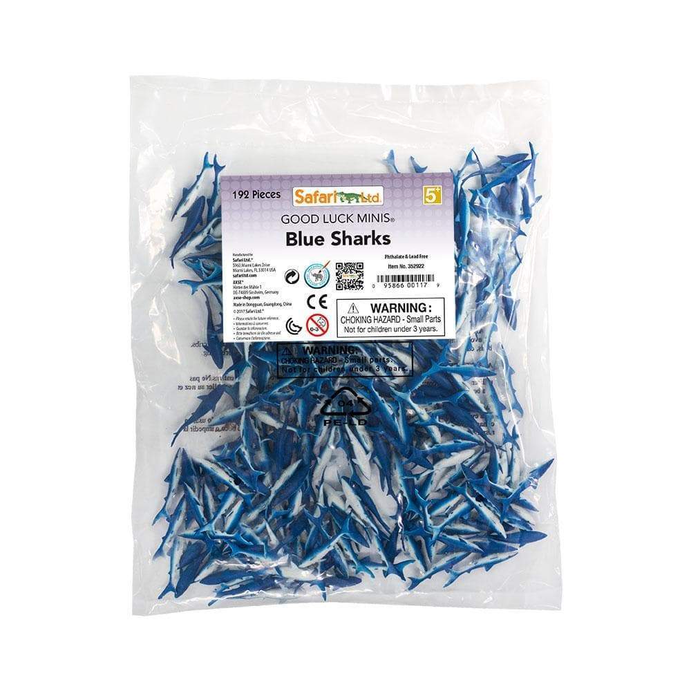 Blue Sharks Good Luck Minis | Montessori Toys | Safari Ltd.