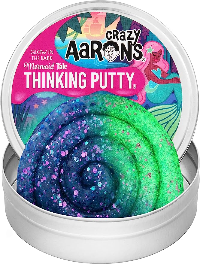 Crazy Aarons - Glowbrights Thinking Putty - Mermaid Tale - Safari Ltd®