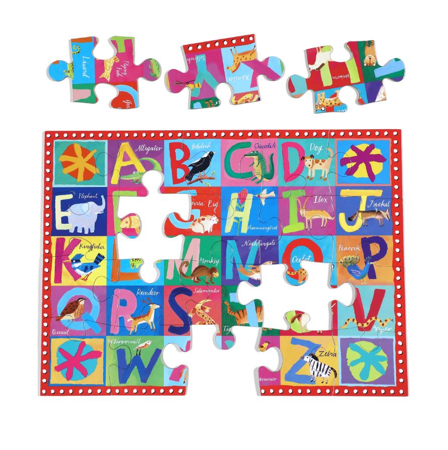 eeBoo Animal ABC 20 Piece Big Puzzle - Safari Ltd®