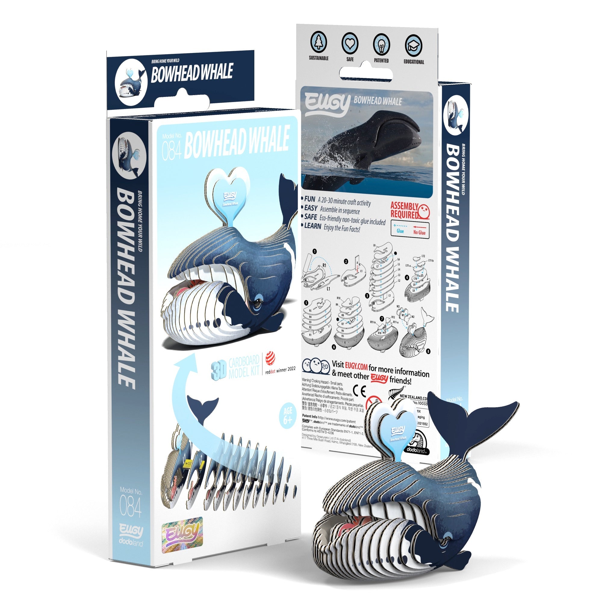 EUGY Bowhead Whale 3D Puzzle - Safari Ltd®