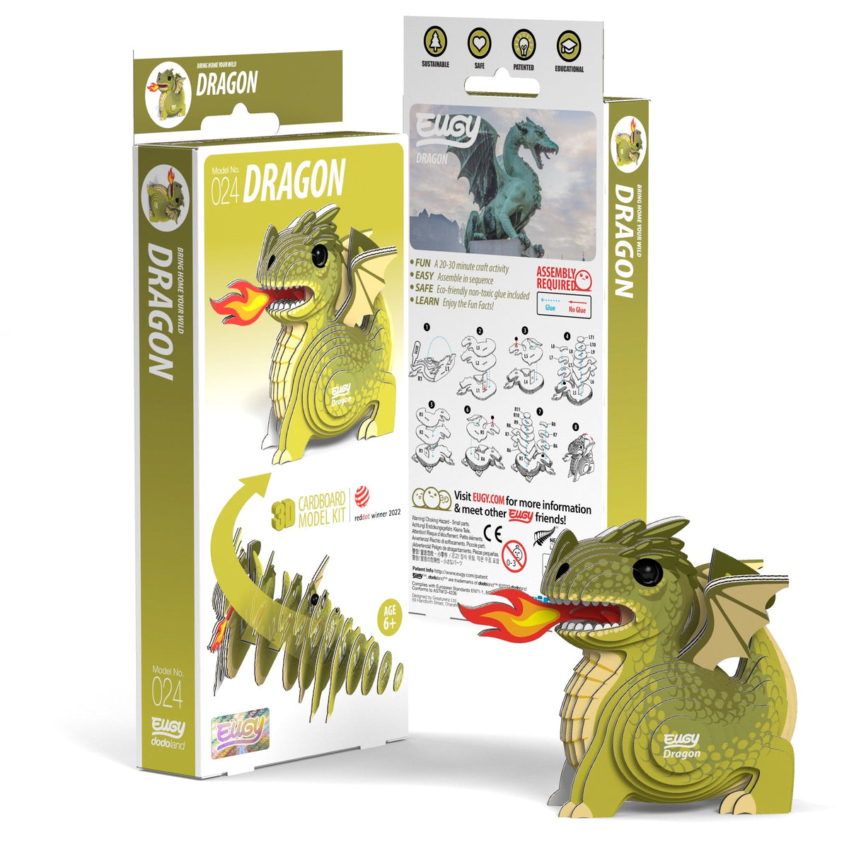 EUGY Dragon 3D Puzzle | Eugy | Safari Ltd®