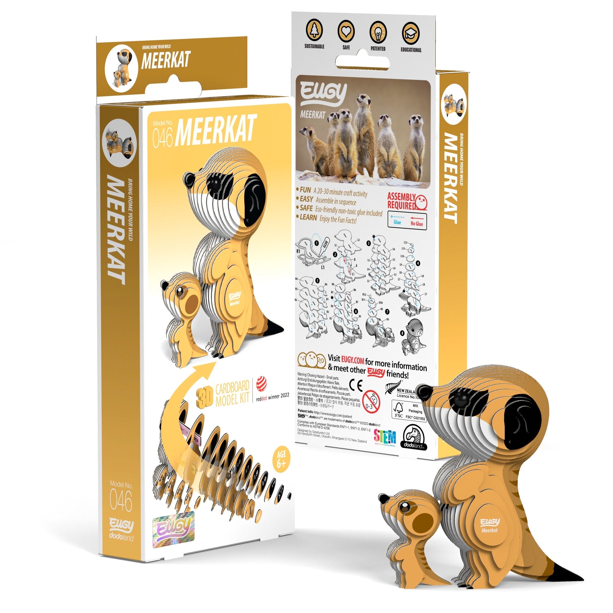 EUGY Meerkat 3D Puzzle - Safari Ltd®