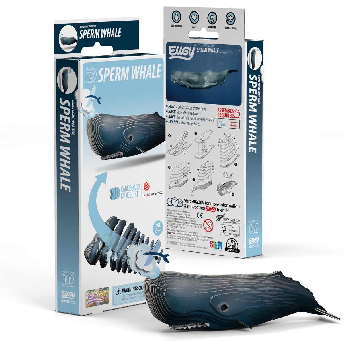 EUGY Sperm Whale 3D Puzzle | Eugy | Safari Ltd®