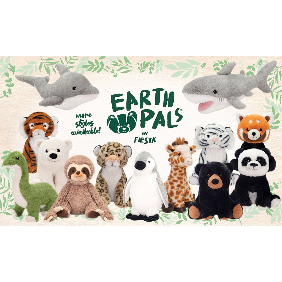 Fiesta Toys Earth Pals 10 Leopard Plush Safari Ltd