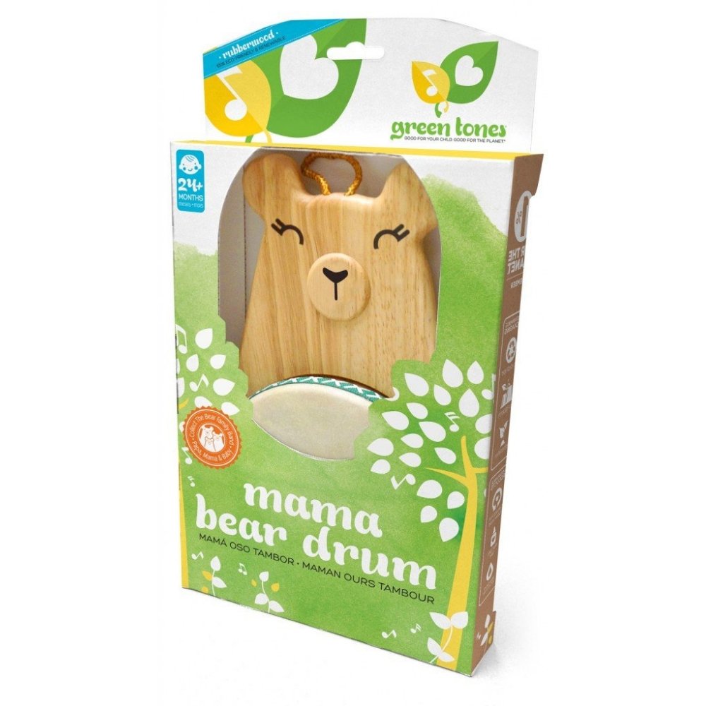 Green Tones Mama Bear Drum - Safari Ltd®