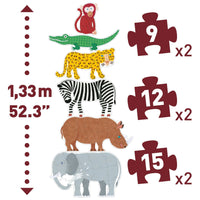 Henri & Friends Progressive Giant Floor Jigsaw Puzzle - Safari Ltd®