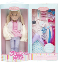 Kindness Club - Salon Day Set - Light Skin Tone/Blue Eyes/Blonde Hair Doll - Safari Ltd®