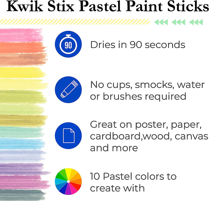 Kwik Stix Tempera Paint Art Set 30 Colors