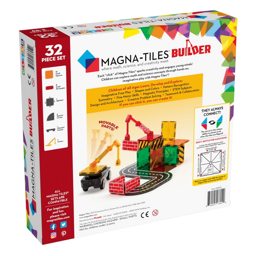 Magna-Tiles Builder 32pc Set - Safari Ltd®