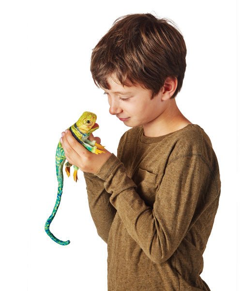 Mini Collared Lizard Puppet - Safari Ltd®