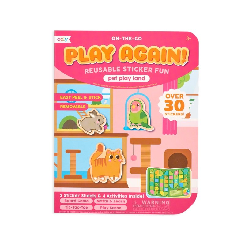 OOLY Play Again! Mini On the Go Activity Kit - Pet Play Land - Safari Ltd®