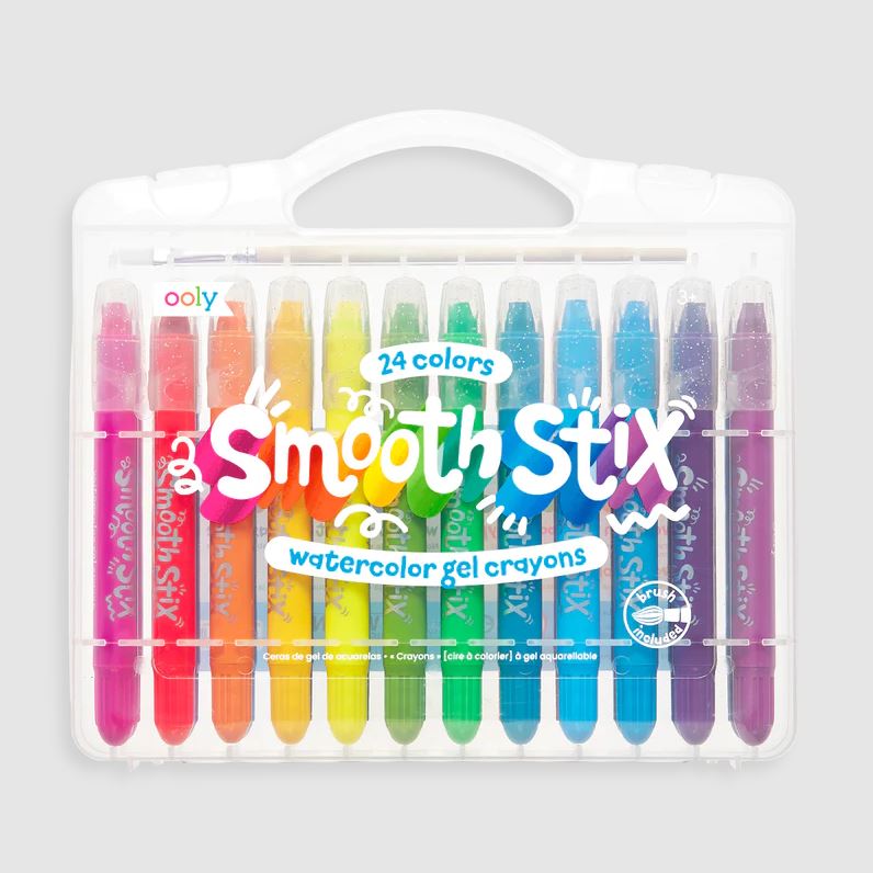 OOLY Smooth Stix Watercolor Gel Crayons - 25 PC Set - Safari Ltd®