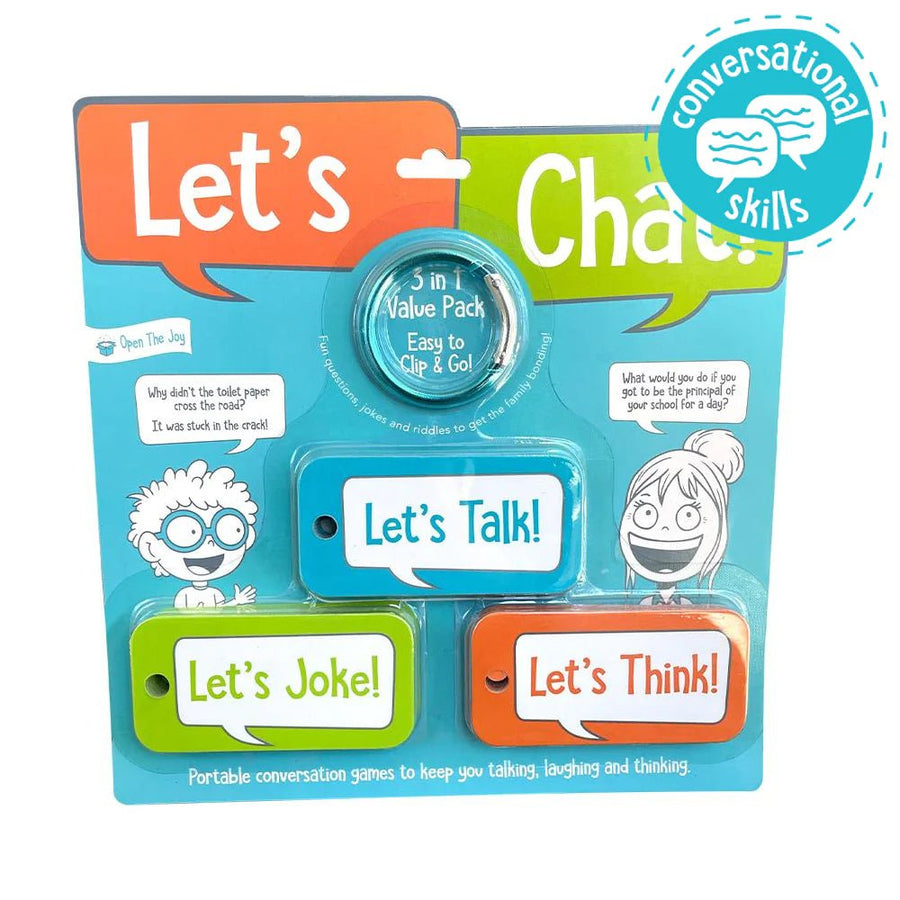 Open The Joy - Let's Chat! 3 In 1 Talking Cards - Safari Ltd®