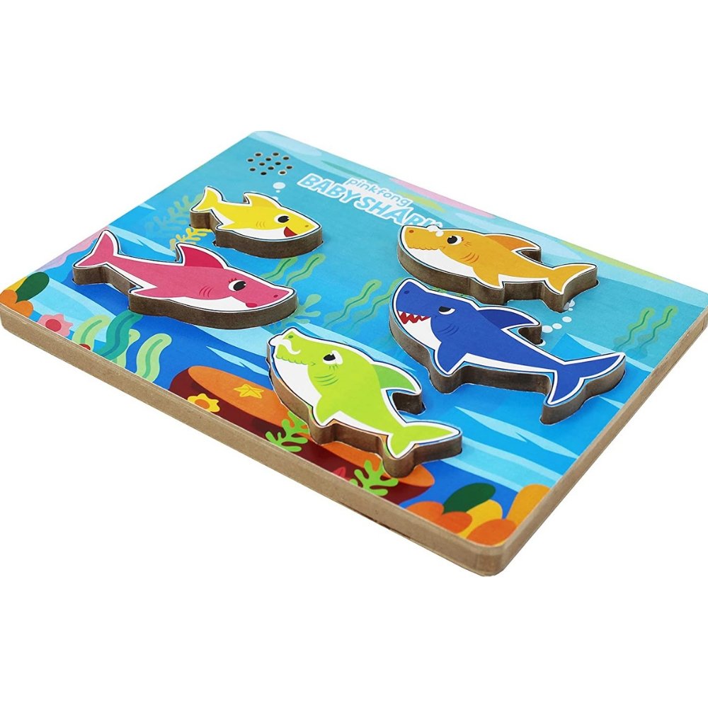 Baby shark chunky wooden sound puzzle online