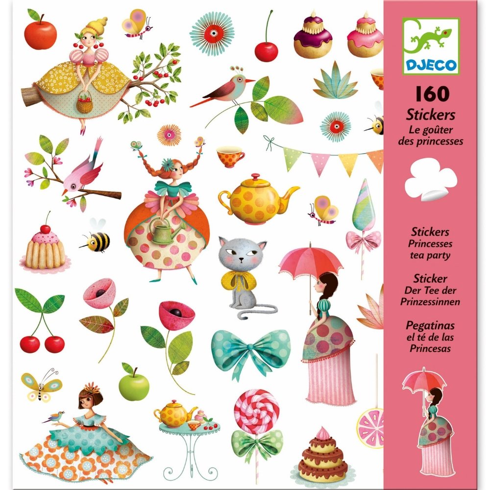 Sticker Collection Book: 500+ Stickers - Princesses, Tea Party