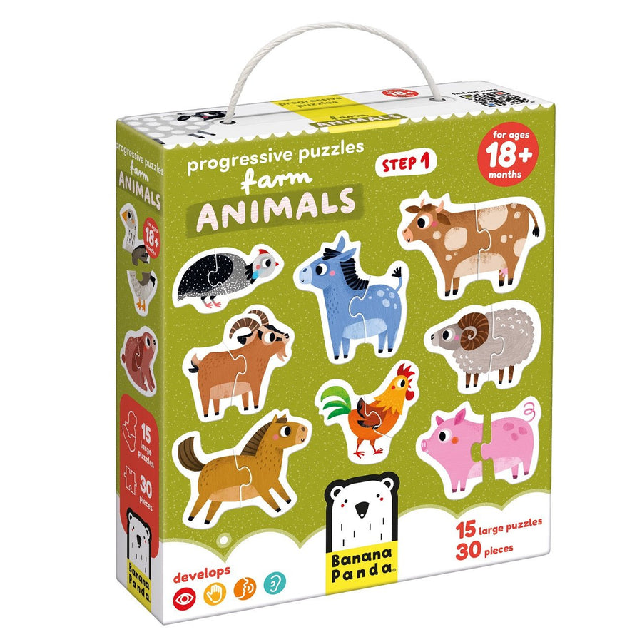 Progressive Puzzles Farm Animals 18m+ - Safari Ltd®