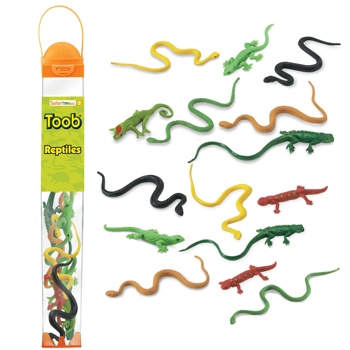 Plastic Miniatures in Toobs-Reptiles