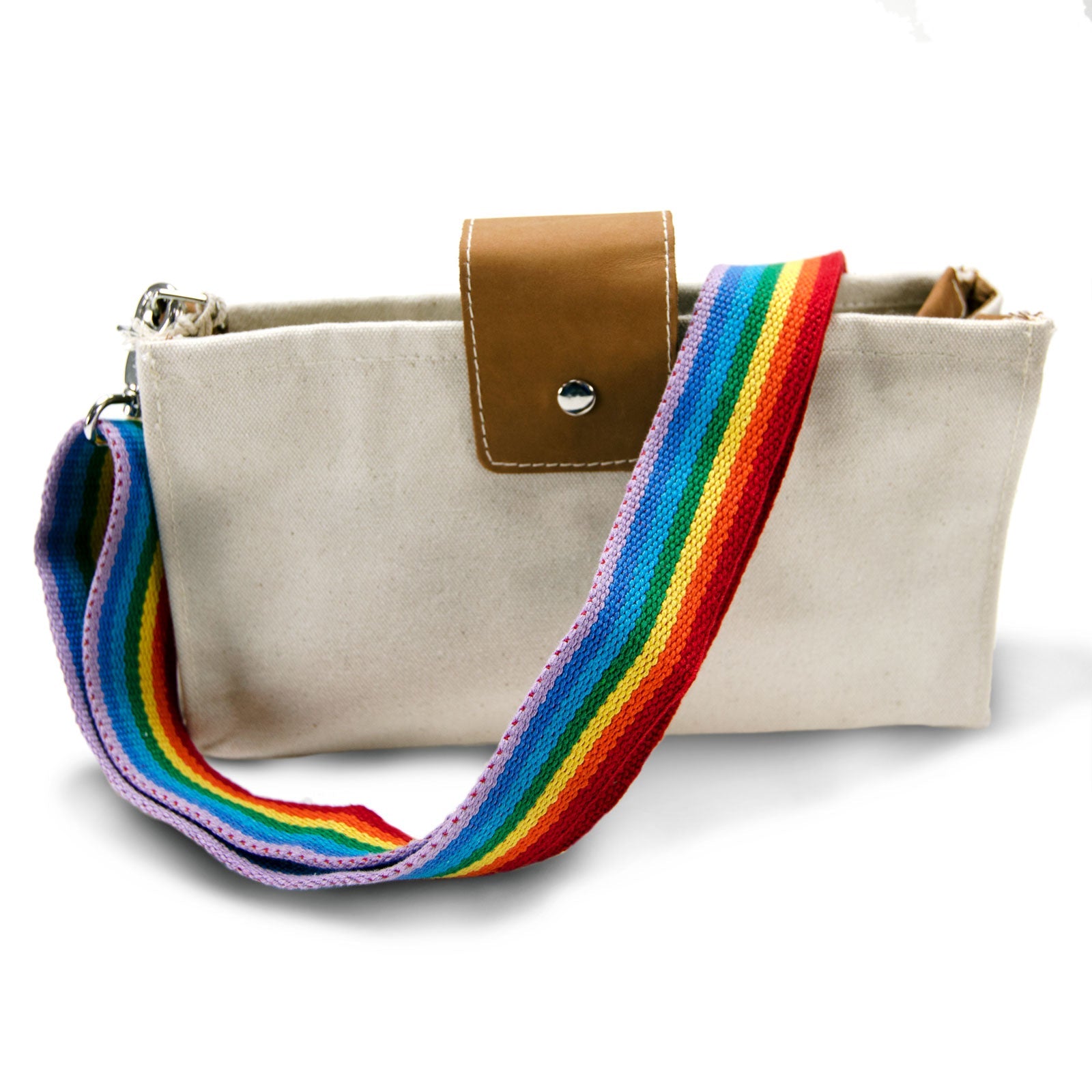 Rainbow Handwoven Hand Dyed Wide Messenger Strap offers 54