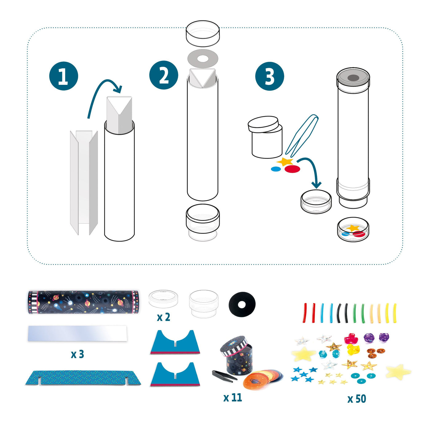 Space Immersion DIY Kaleidoscope Craft Kit - Safari Ltd®