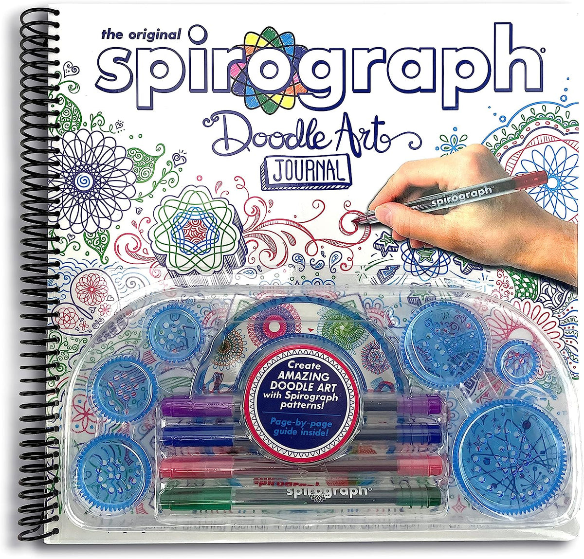 Spirograph Blue Splash pattern - Spirograph - Pin