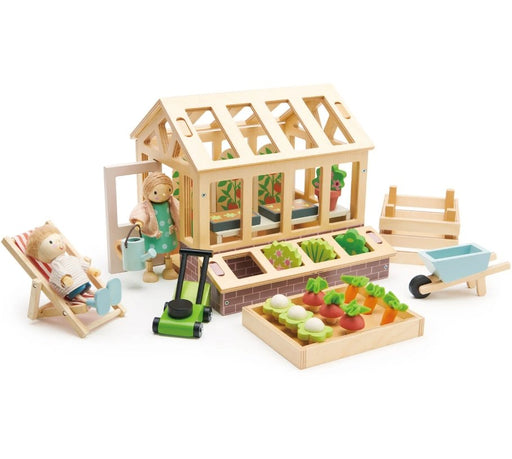 Tender Leaf Toys Wooden Baby Walker and Garden Blocks Set