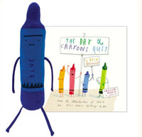 The Day the Crayons Quit - Blue Crayon 12" Plush - Safari Ltd®