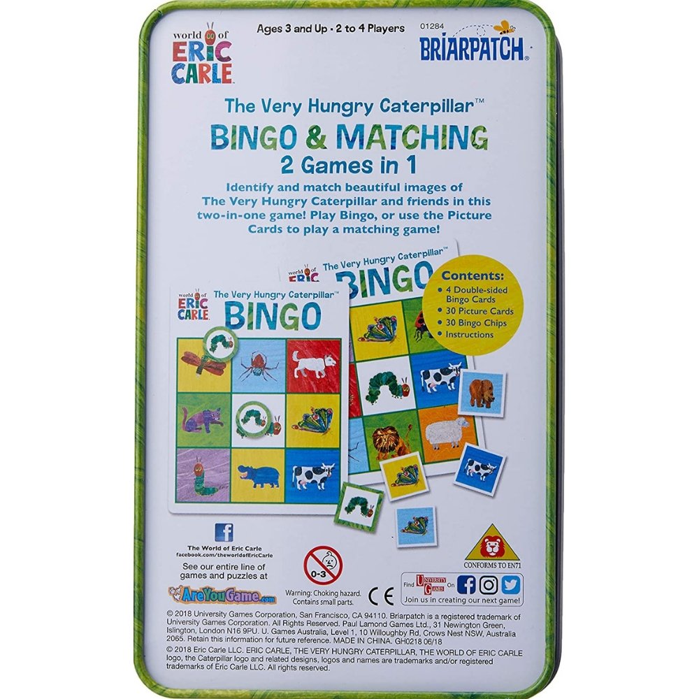 The Very Hungry Caterpillar Bingo & Matching Tin Game - Safari Ltd®