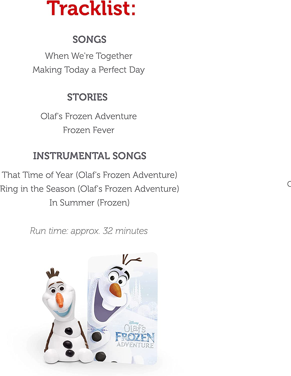 Tonies® Disney - Frozen Olaf Audio Play Character - Safari Ltd®