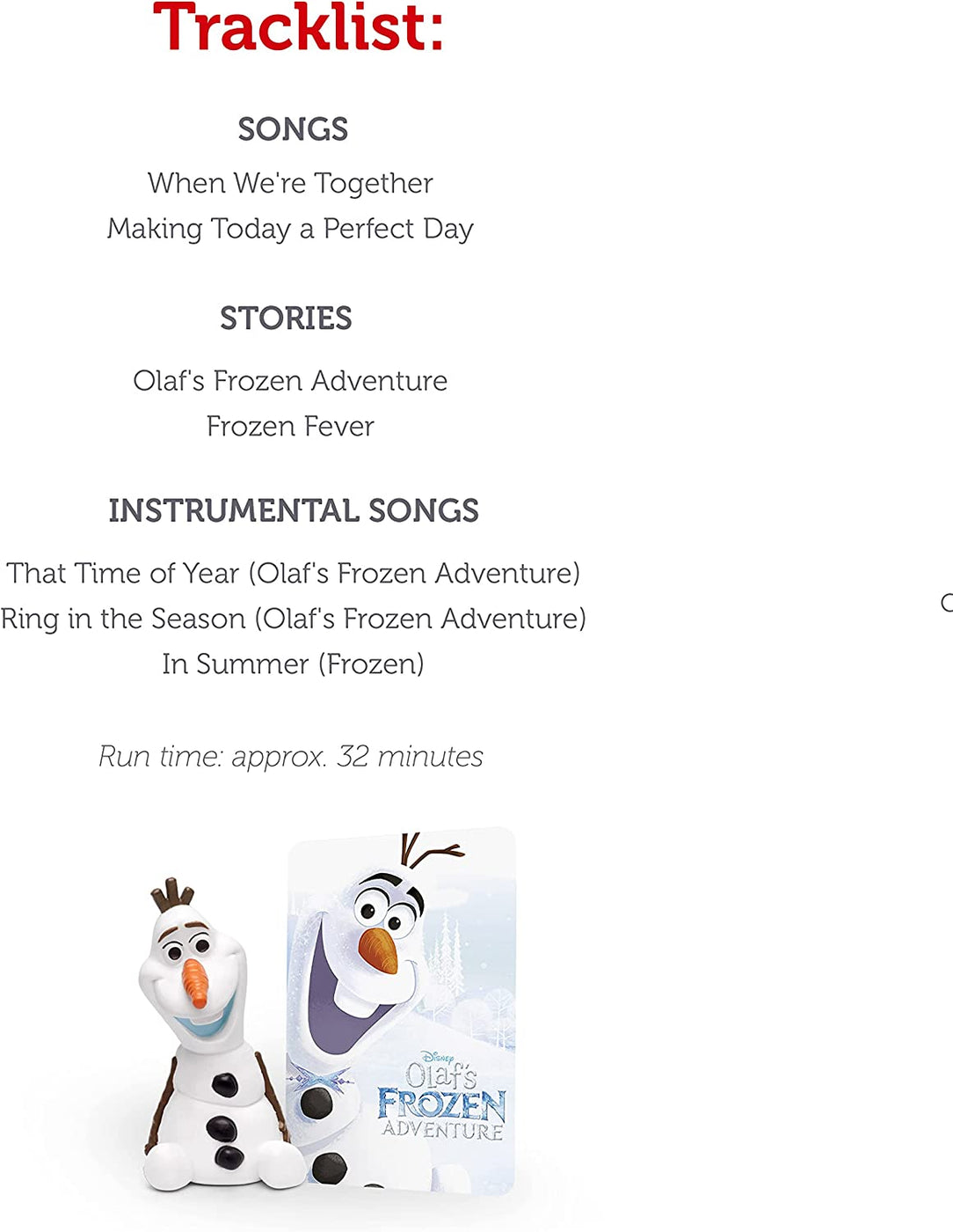 Tonies® Disney - Frozen Olaf Audio Play Character | figurine | Safari Ltd®