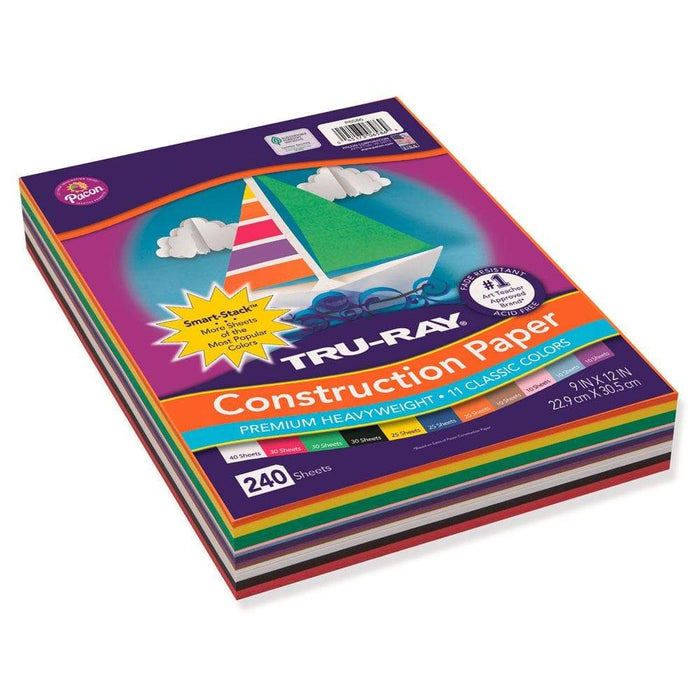 Tru-Ray® Construction Paper Smart-Stack™ - 120 Sheets