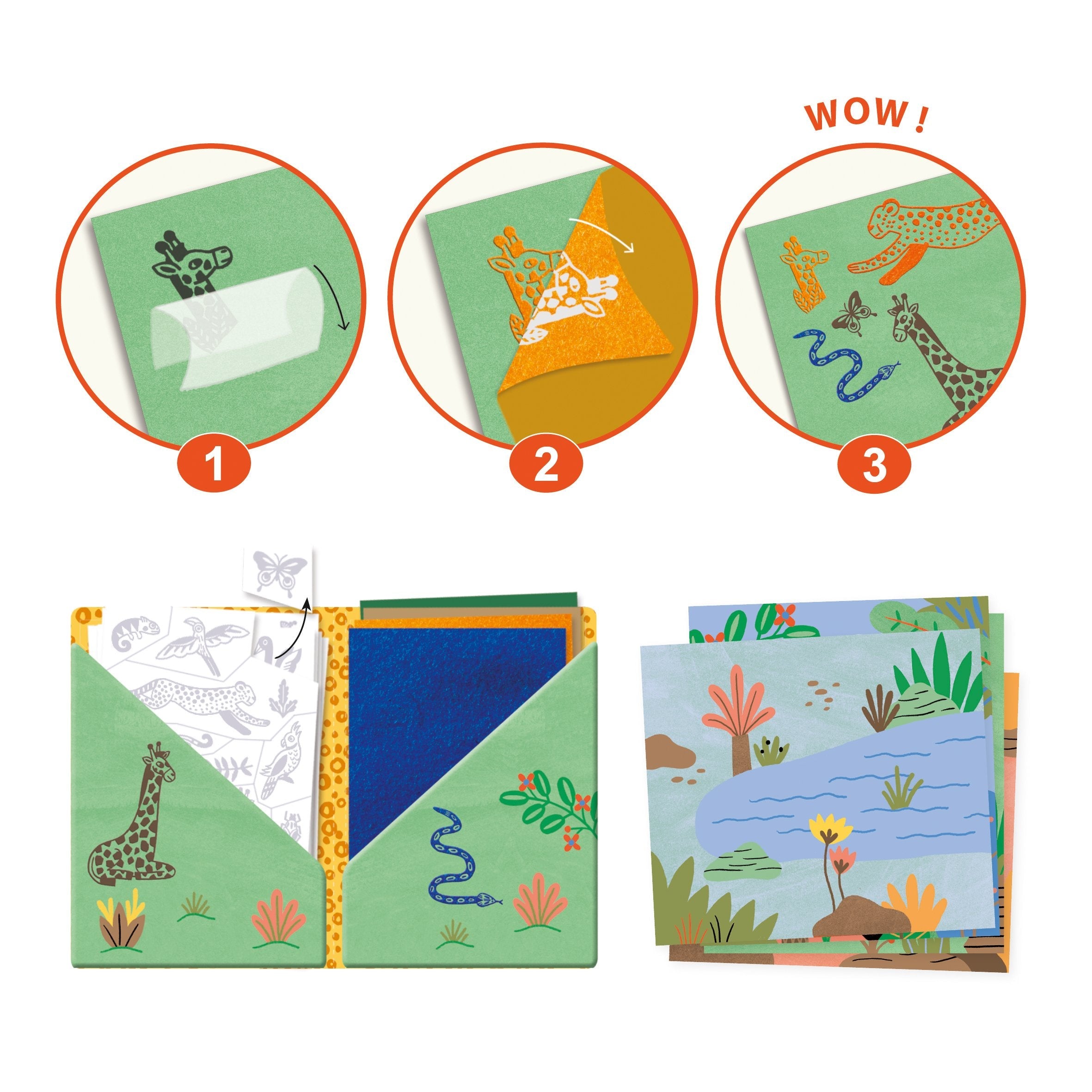 Wilderness Velvet Artistic Patch Activity Set - Safari Ltd®