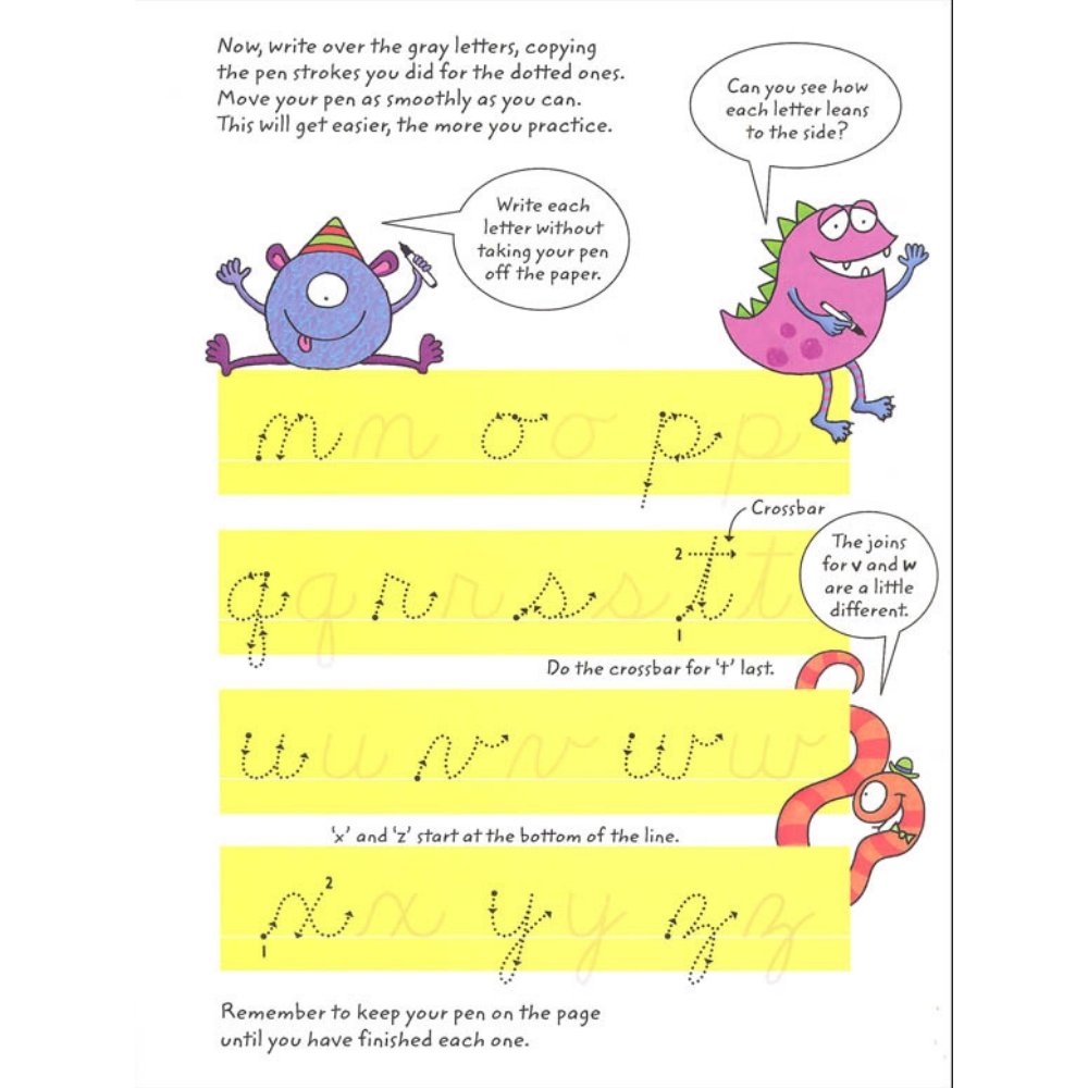 Wipe-Clean, Starting Cursive Book - Safari Ltd®